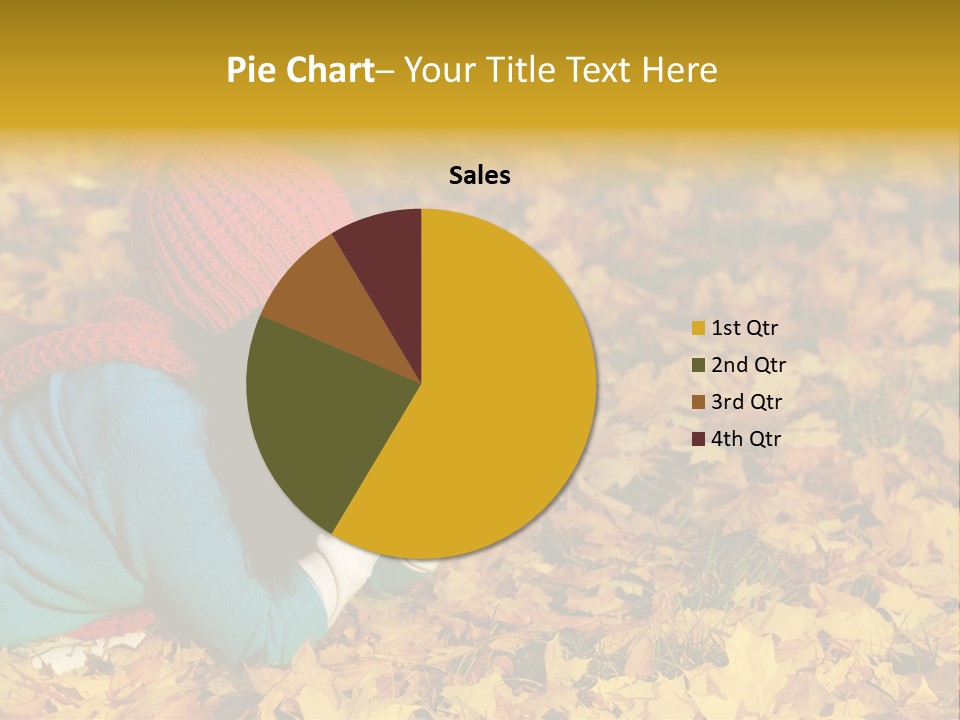 Orange Person September PowerPoint Template