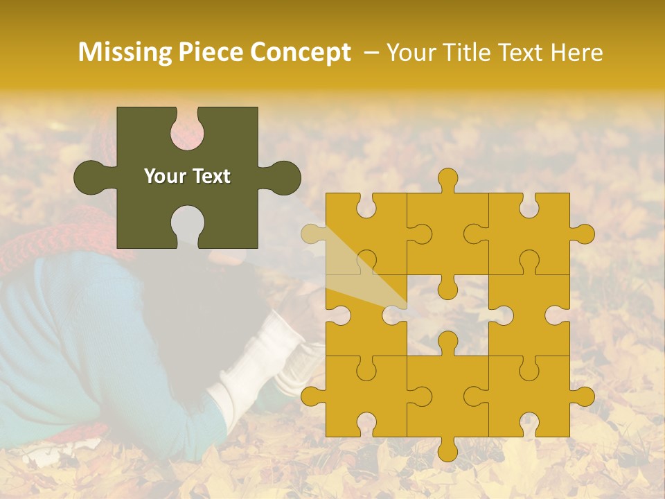 Orange Person September PowerPoint Template