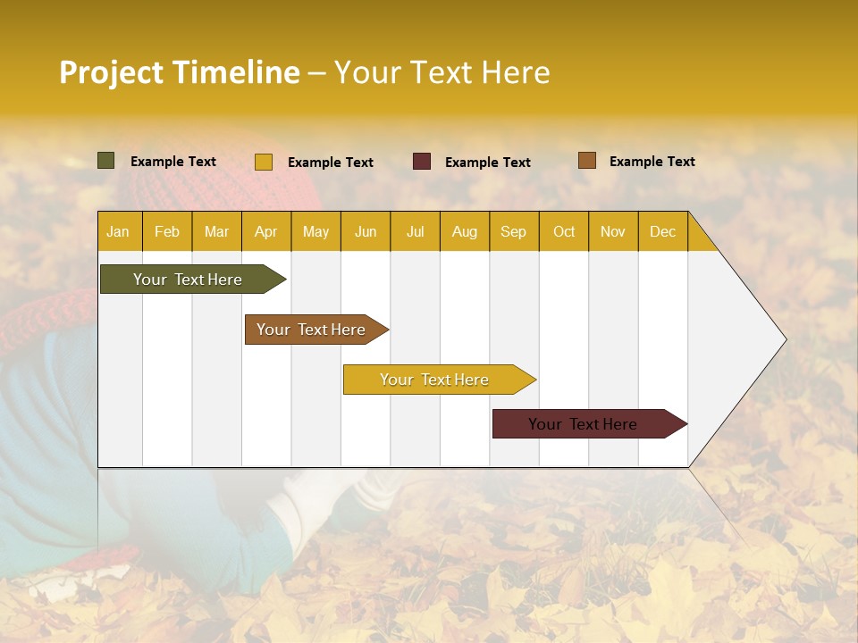 Orange Person September PowerPoint Template