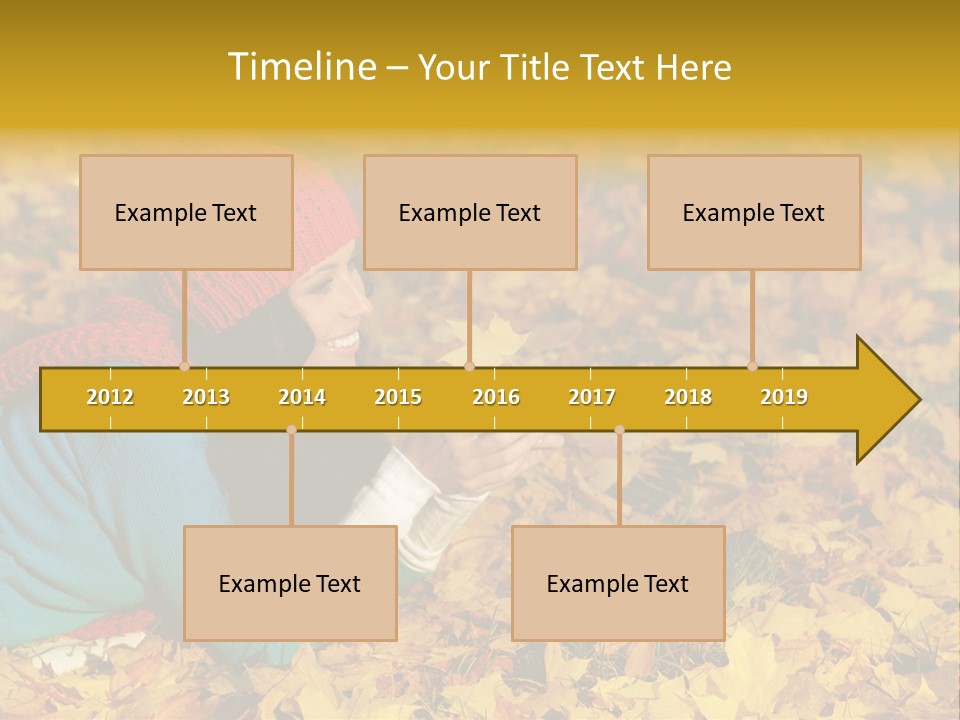 Orange Person September PowerPoint Template