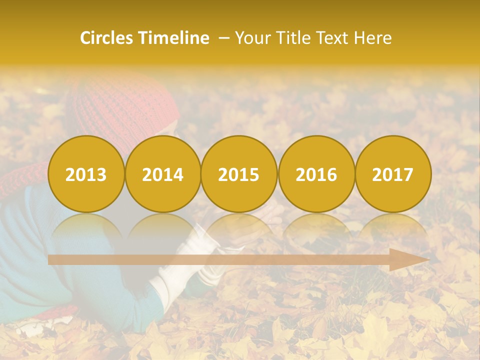 Orange Person September PowerPoint Template