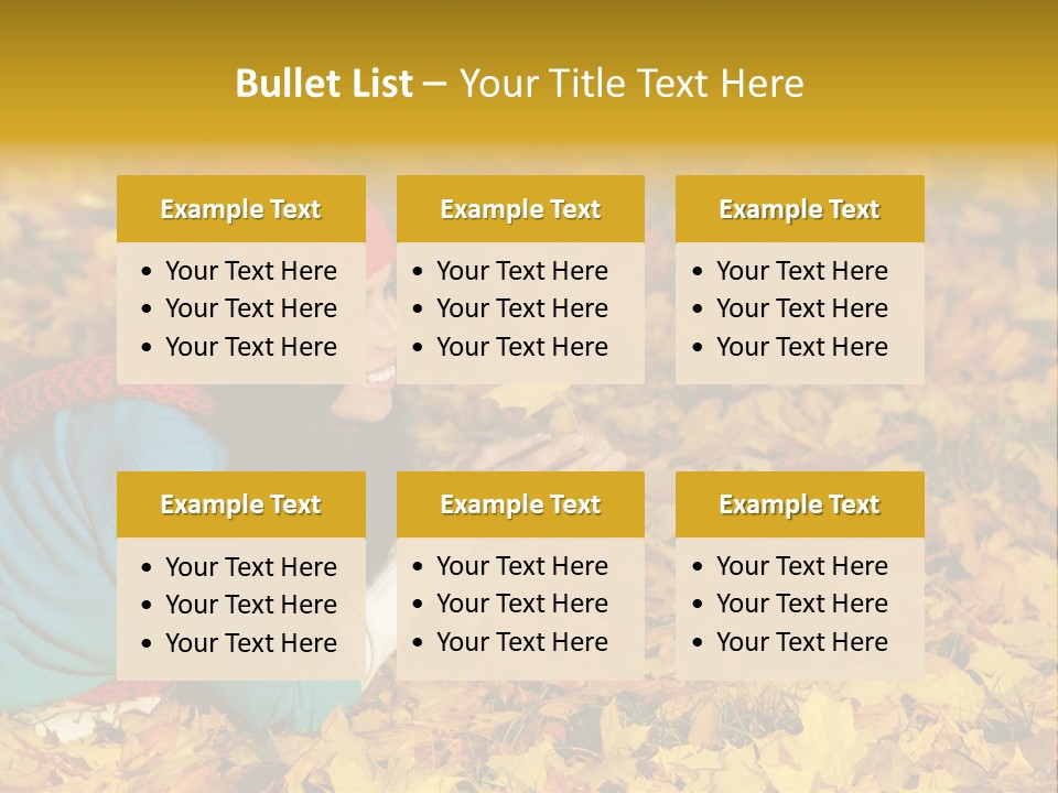 Orange Person September PowerPoint Template