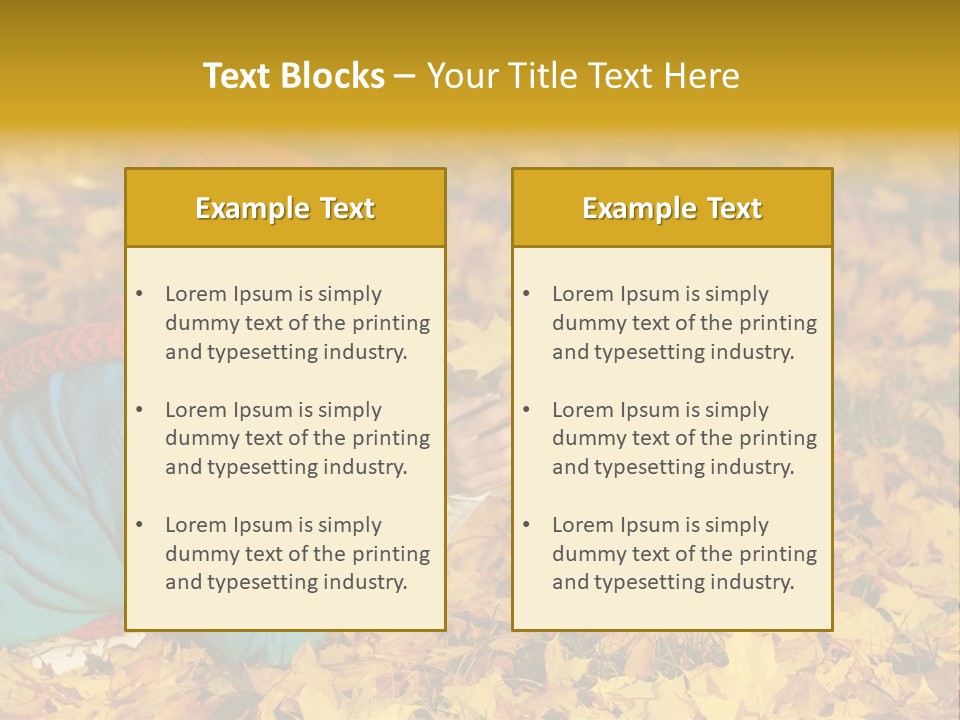 Orange Person September PowerPoint Template