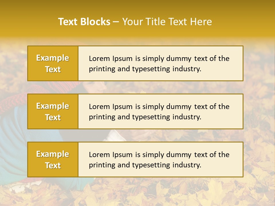 Orange Person September PowerPoint Template