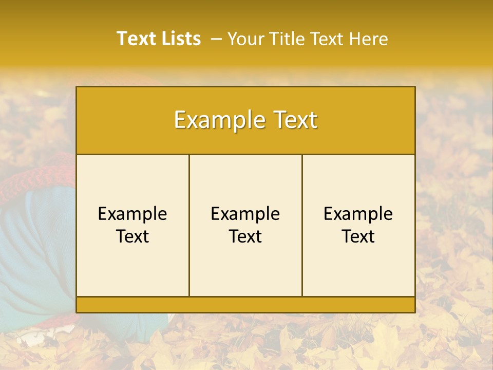 Orange Person September PowerPoint Template
