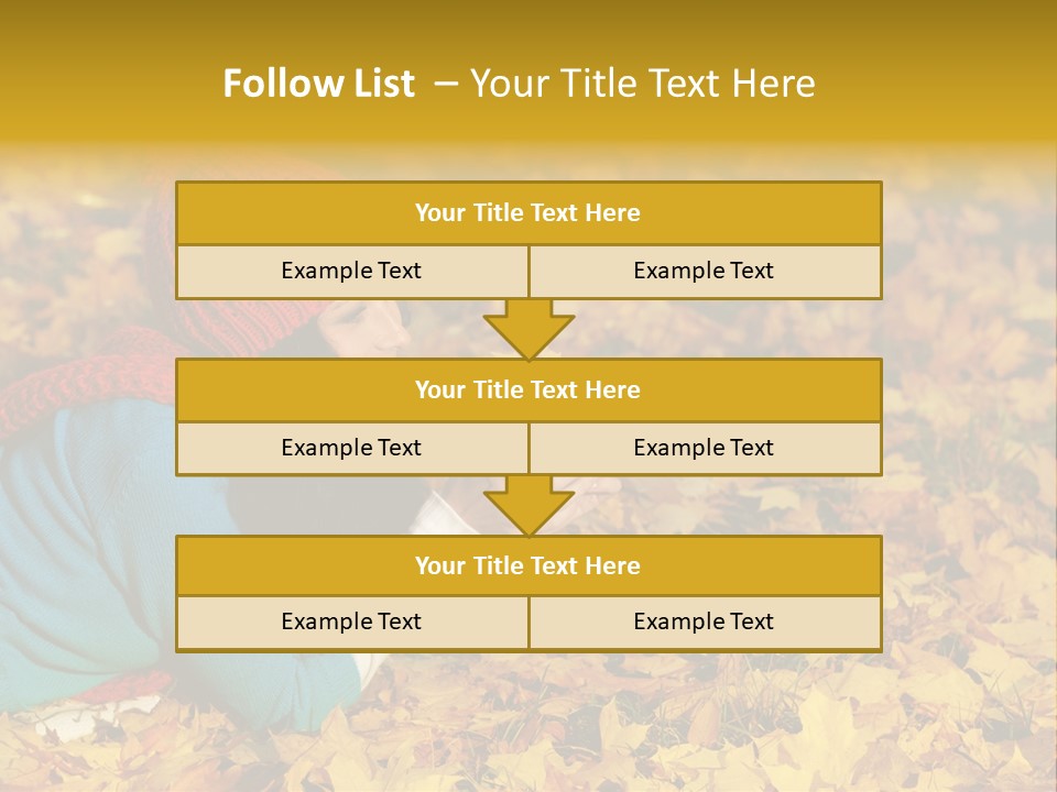 Orange Person September PowerPoint Template