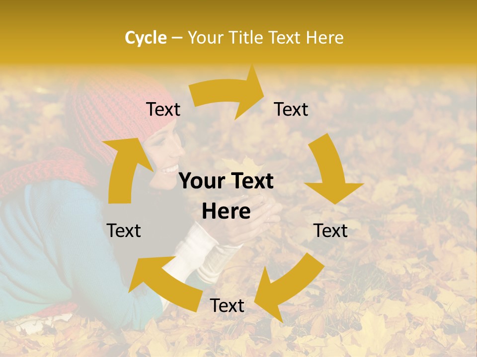 Orange Person September PowerPoint Template