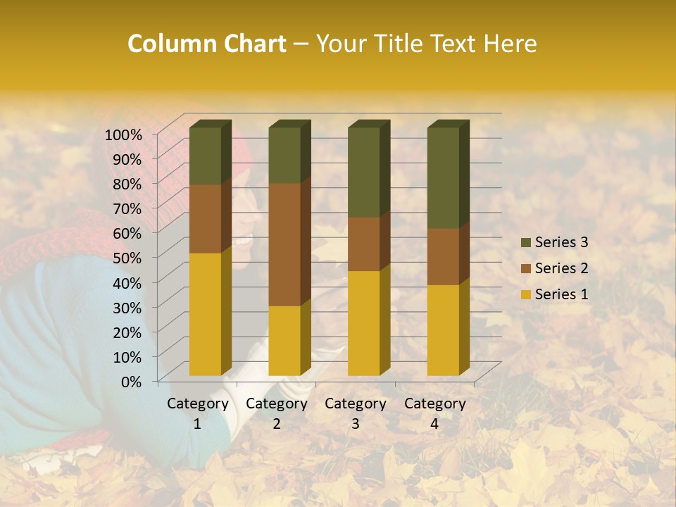Orange Person September PowerPoint Template