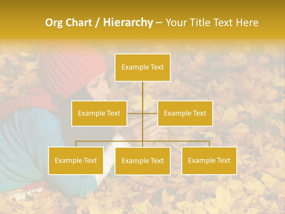 Orange Person September PowerPoint Template