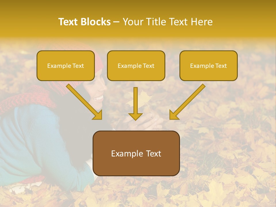 Orange Person September PowerPoint Template