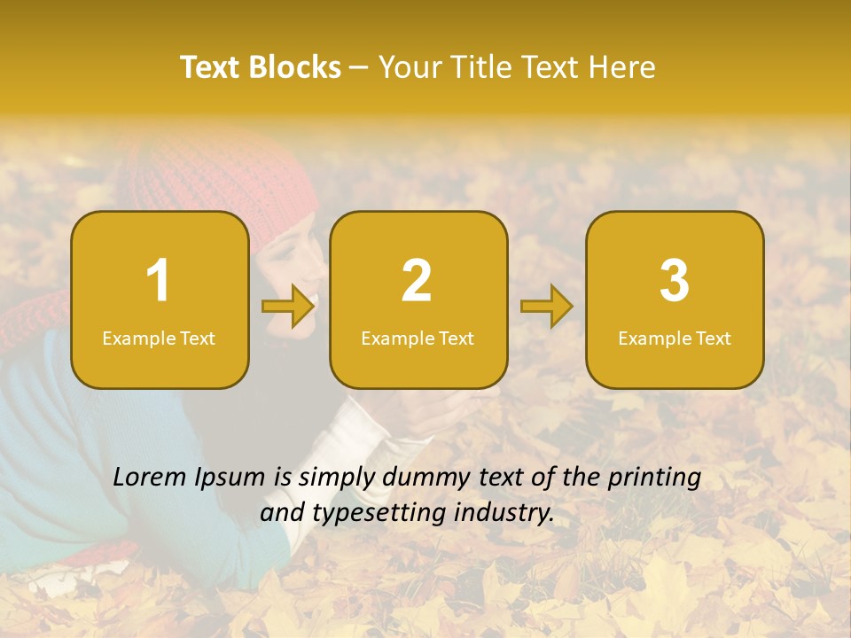 Orange Person September PowerPoint Template