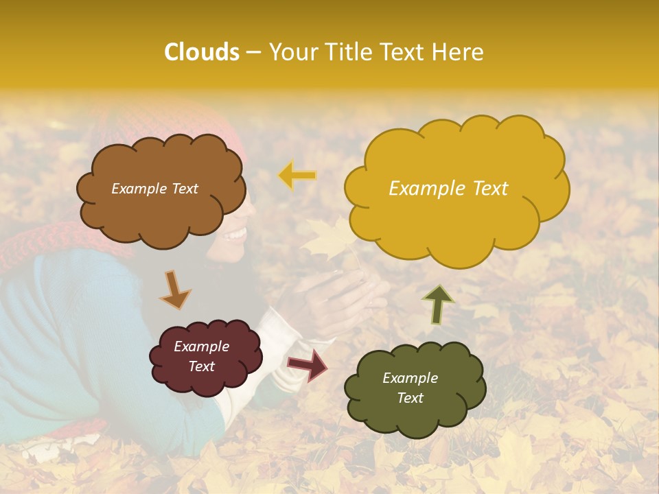 Orange Person September PowerPoint Template