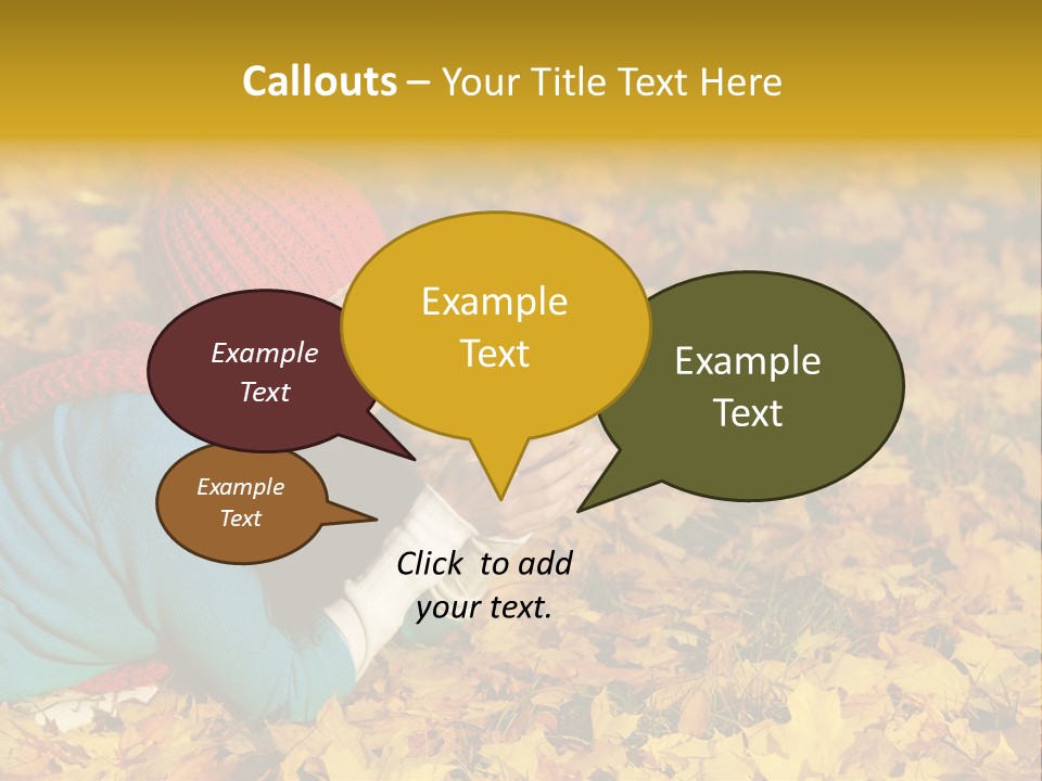 Orange Person September PowerPoint Template