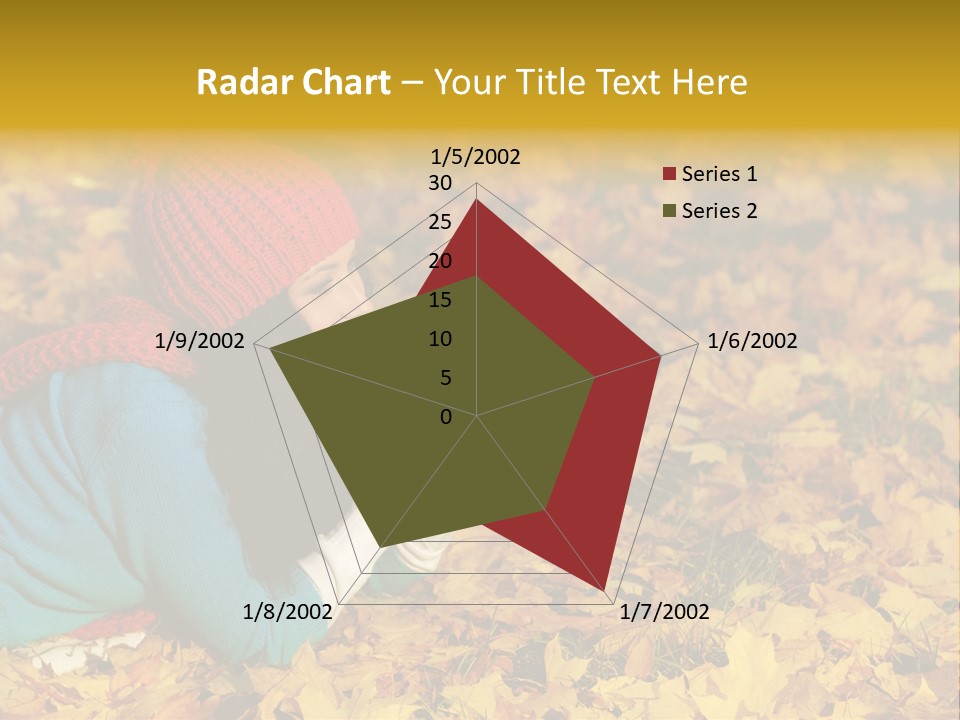 Orange Person September PowerPoint Template