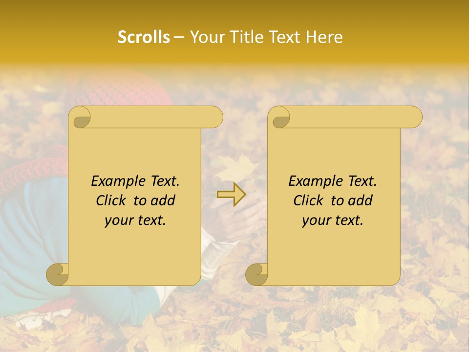 Orange Person September PowerPoint Template