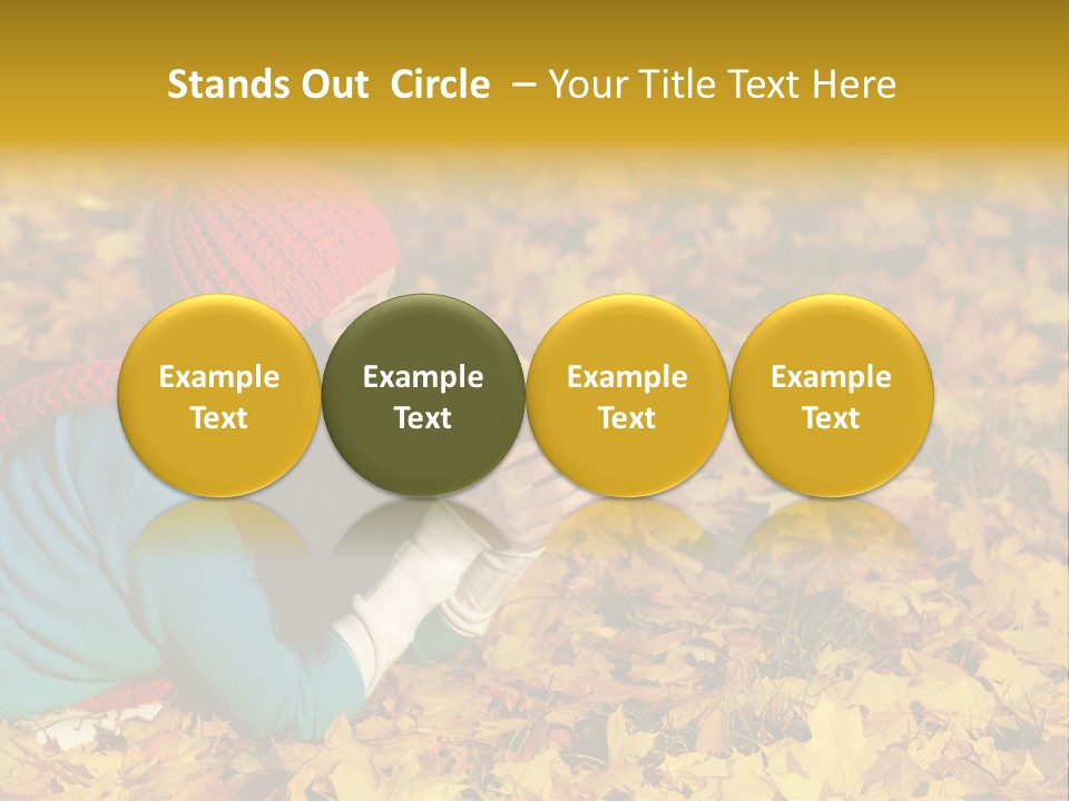 Orange Person September PowerPoint Template