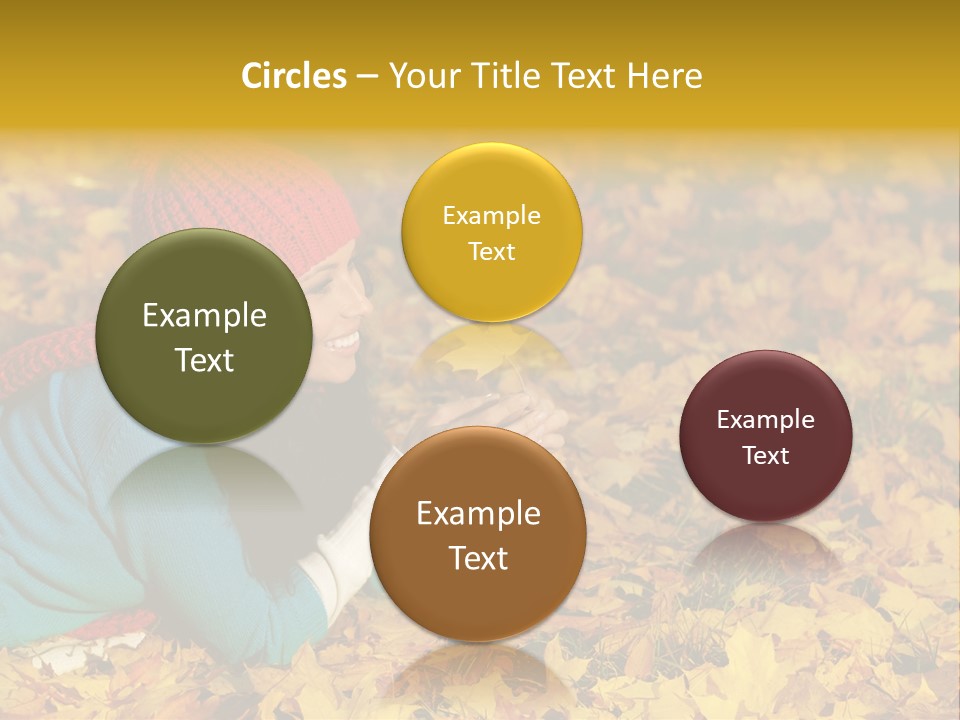 Orange Person September PowerPoint Template