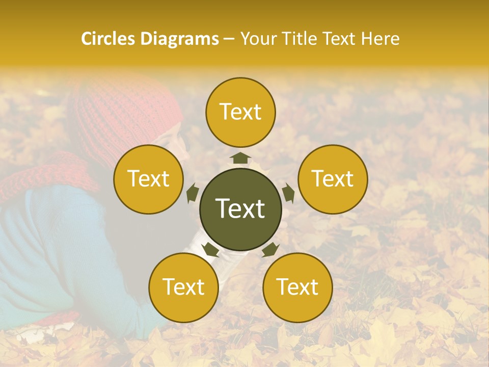 Orange Person September PowerPoint Template