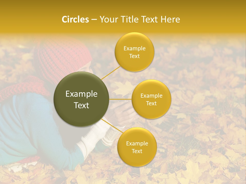 Orange Person September PowerPoint Template