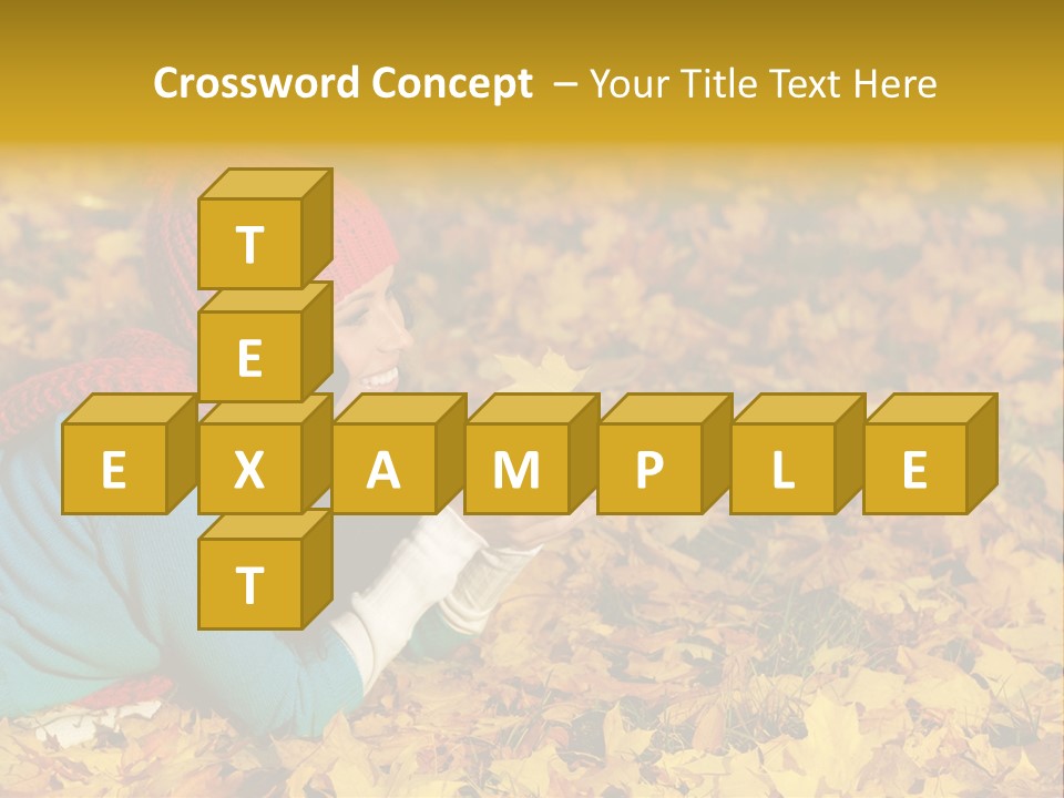 Orange Person September PowerPoint Template