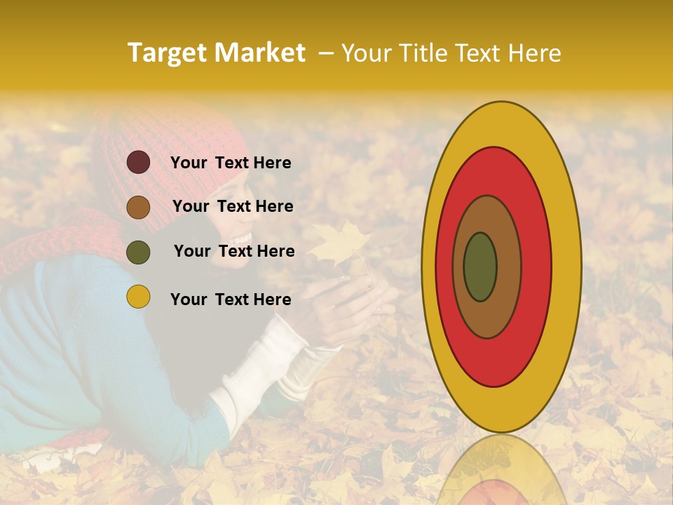 Orange Person September PowerPoint Template