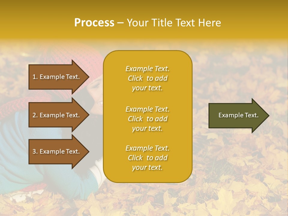 Orange Person September PowerPoint Template