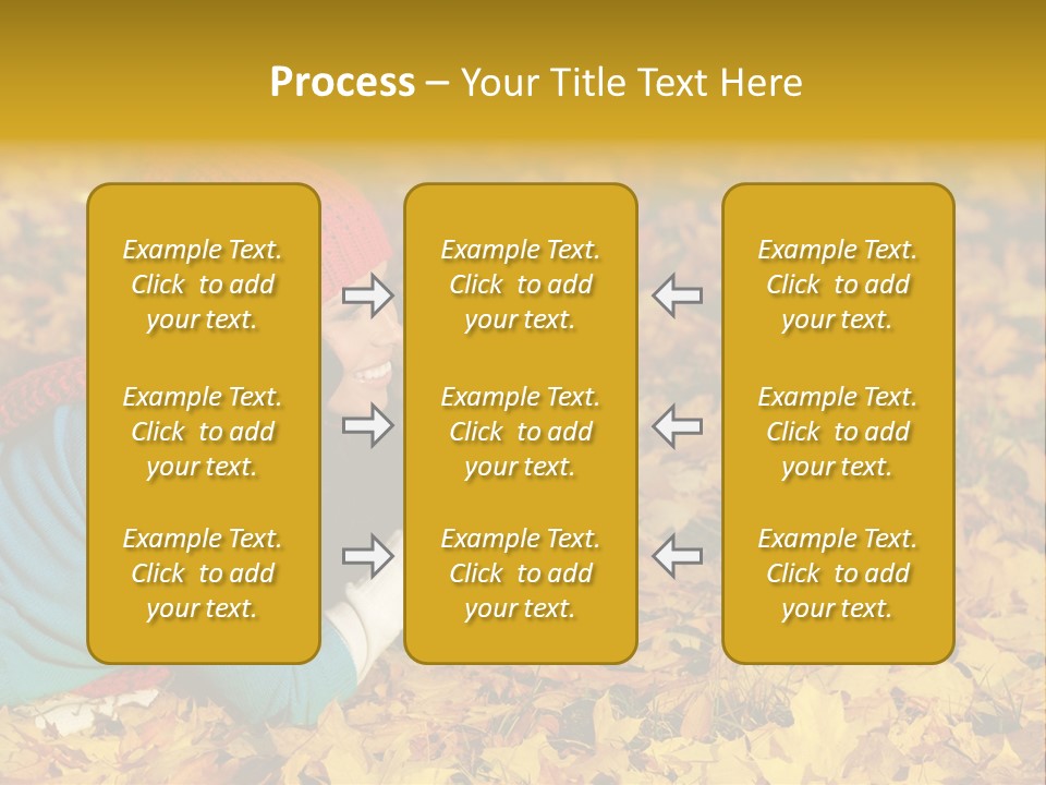 Orange Person September PowerPoint Template