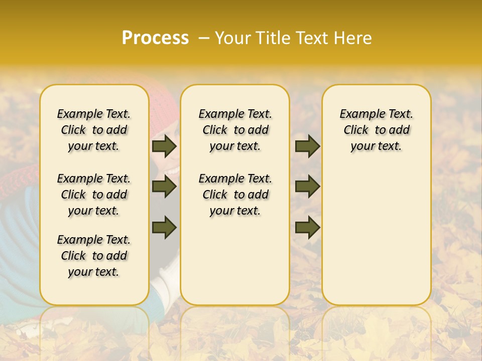 Orange Person September PowerPoint Template