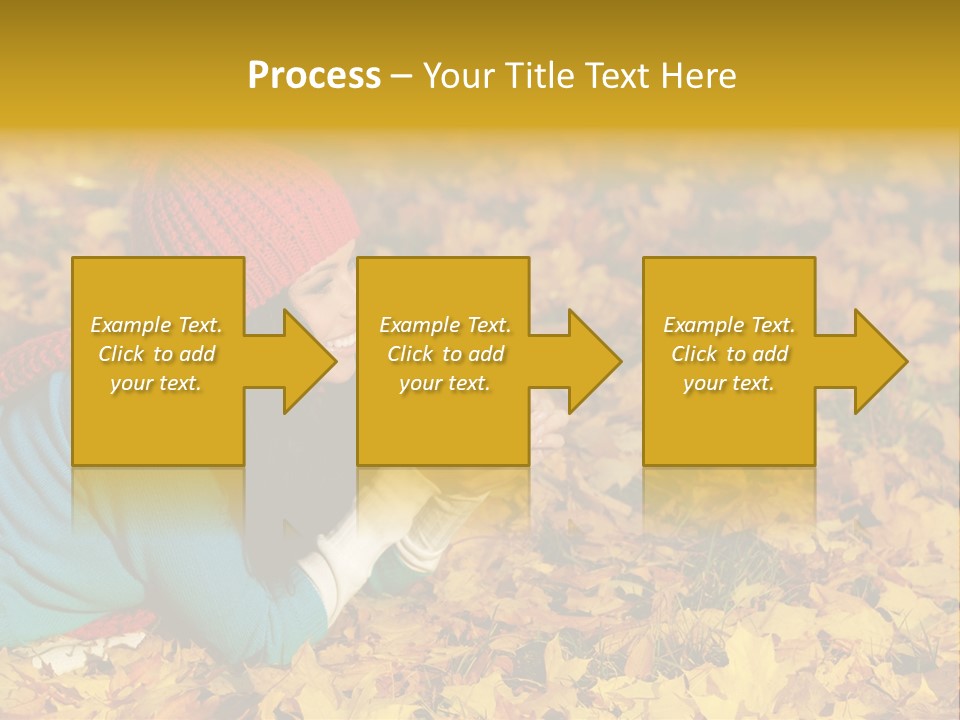 Orange Person September PowerPoint Template