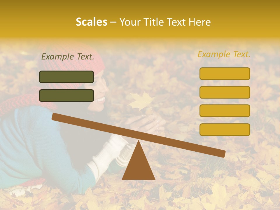 Orange Person September PowerPoint Template
