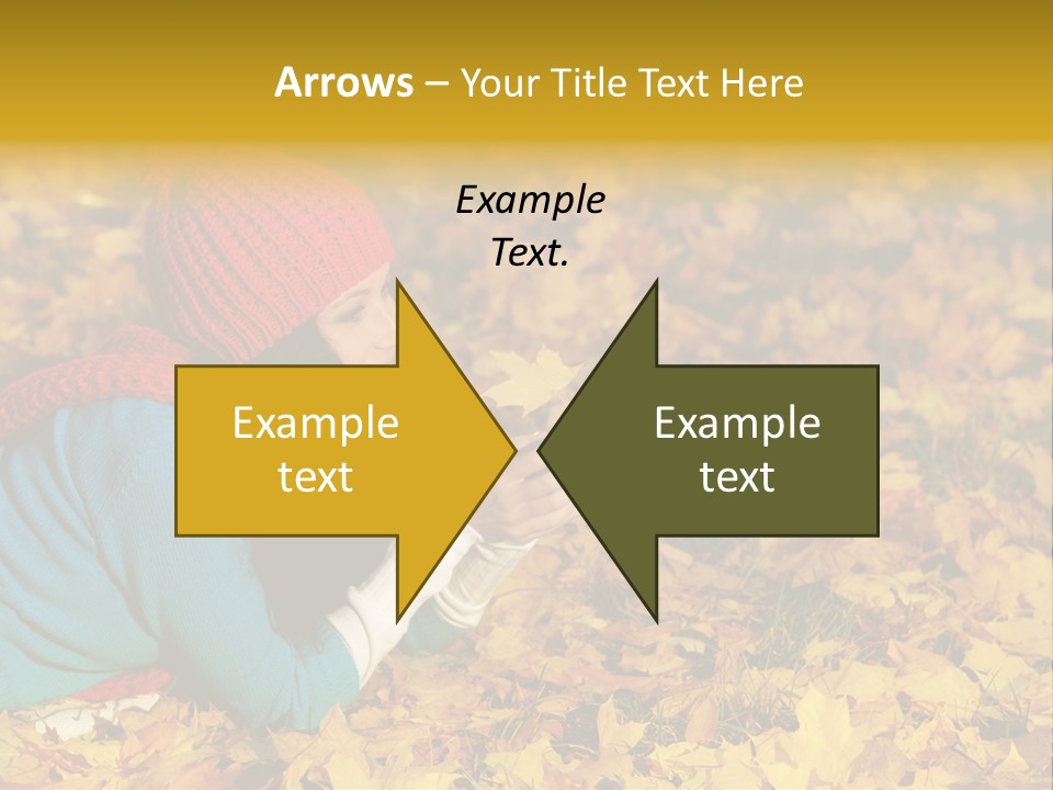 Orange Person September PowerPoint Template