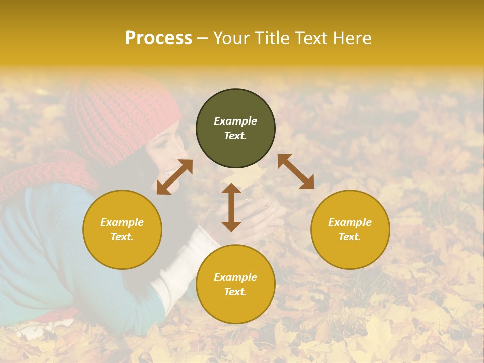 Orange Person September PowerPoint Template