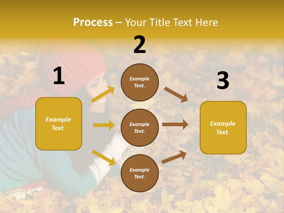 Orange Person September PowerPoint Template
