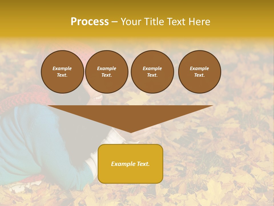 Orange Person September PowerPoint Template