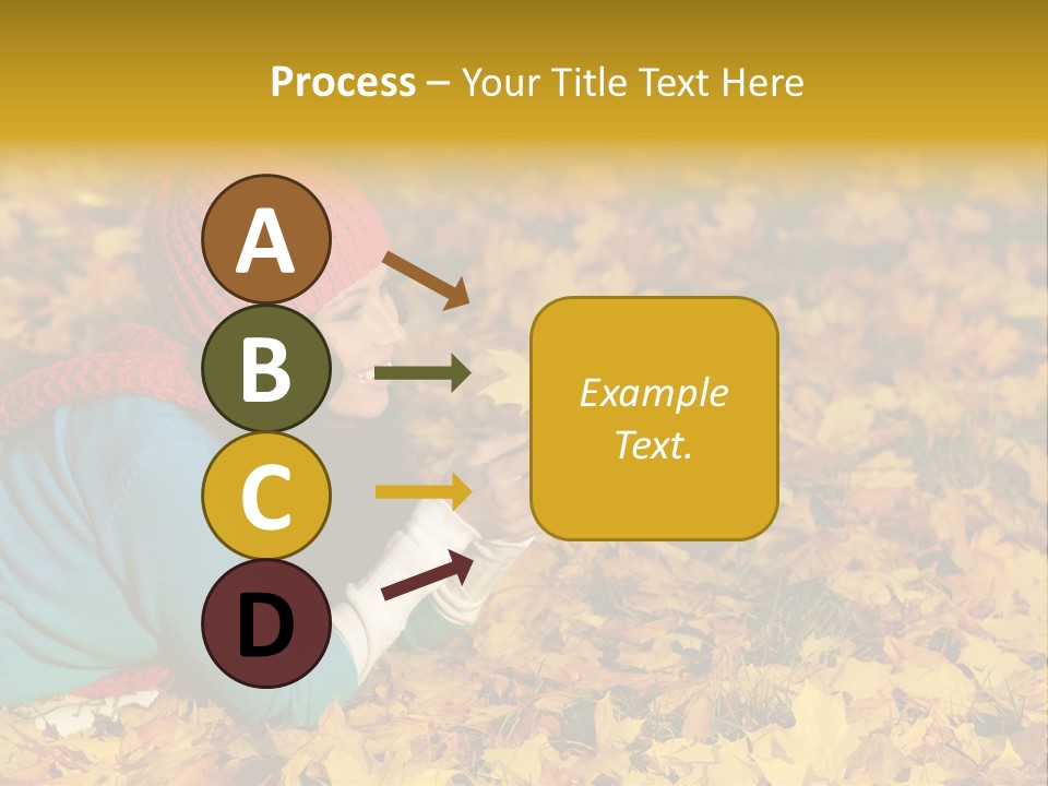 Orange Person September PowerPoint Template