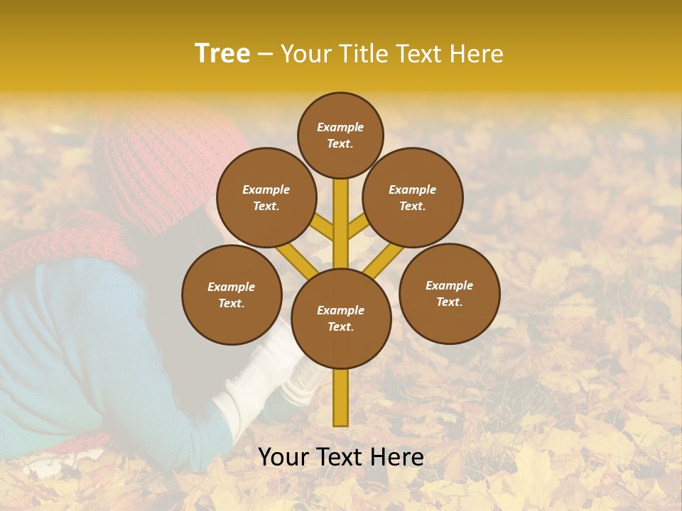 Orange Person September PowerPoint Template