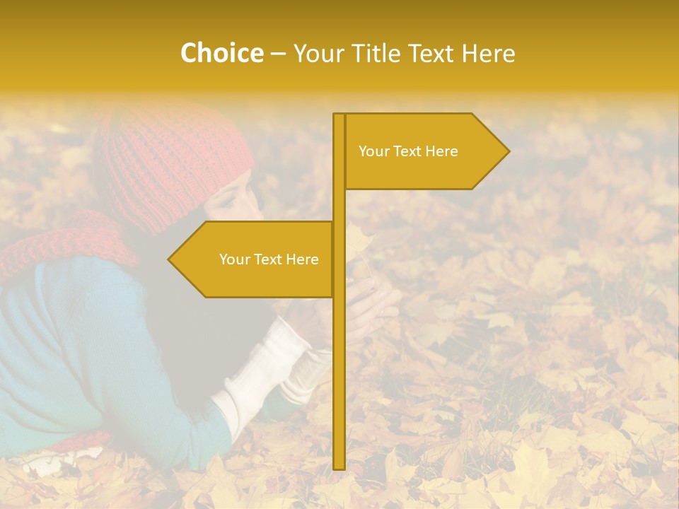 Orange Person September PowerPoint Template