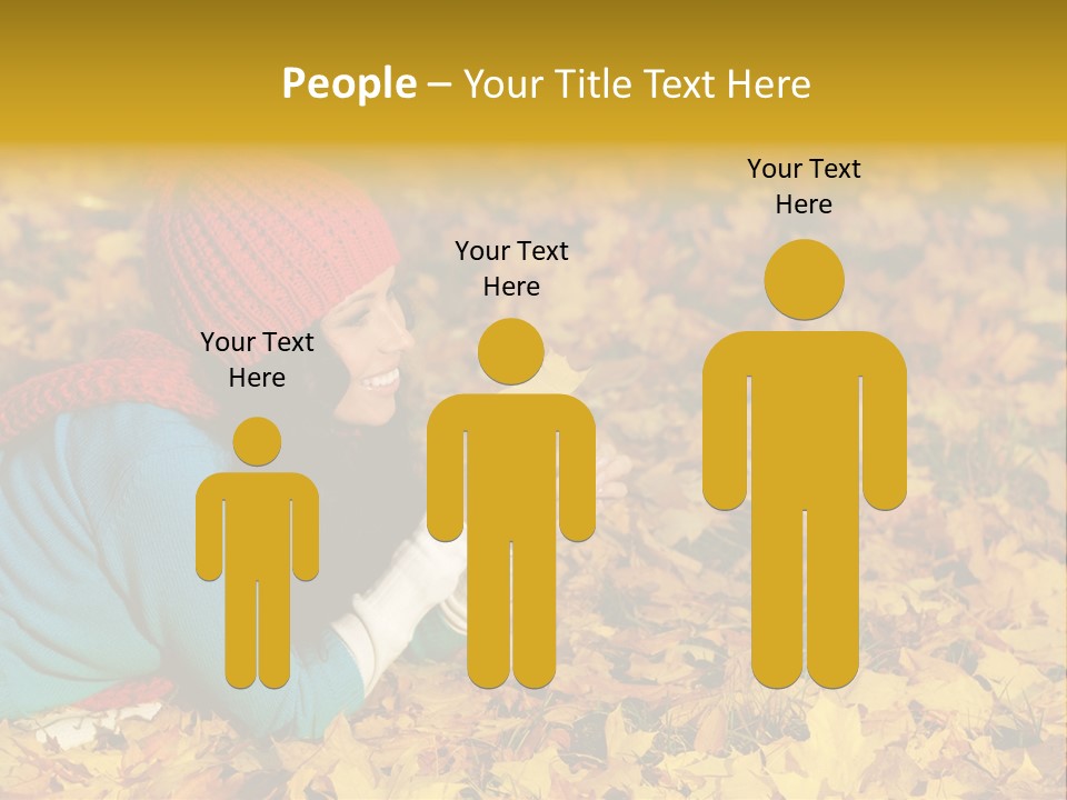 Orange Person September PowerPoint Template