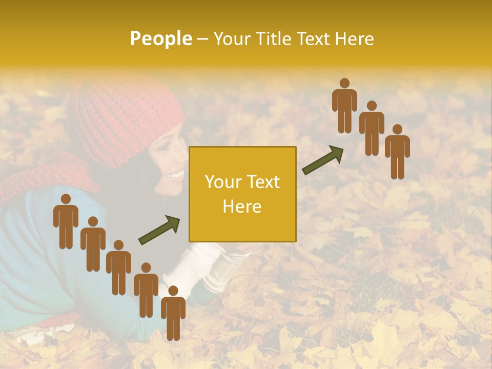 Orange Person September PowerPoint Template