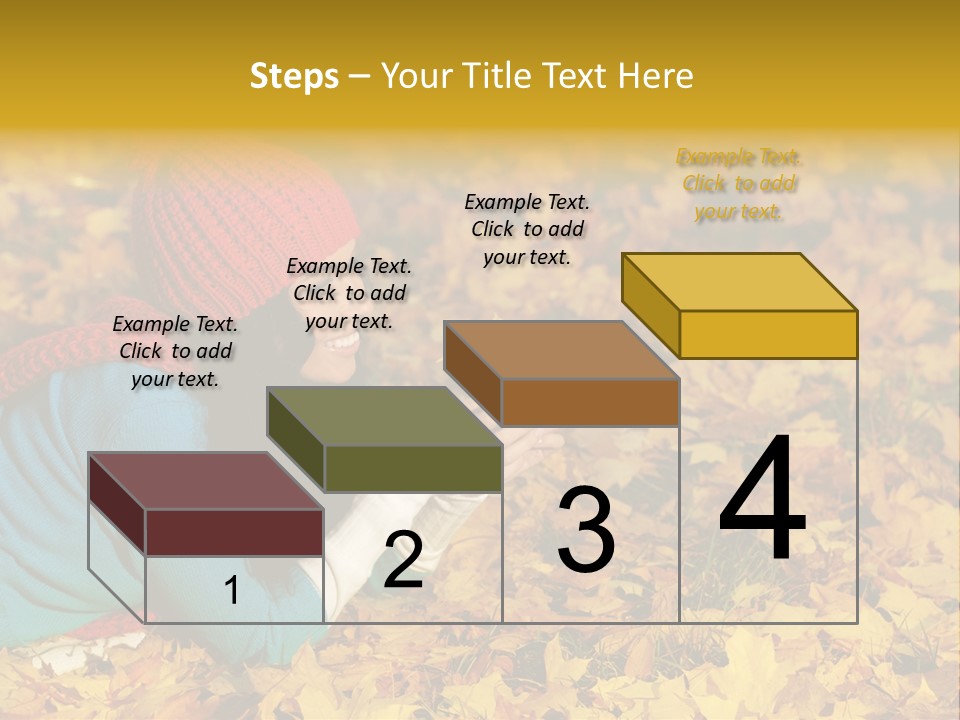 Orange Person September PowerPoint Template