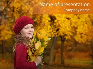 Young Natural Lady PowerPoint Template