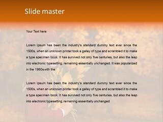 Young Natural Lady PowerPoint Template