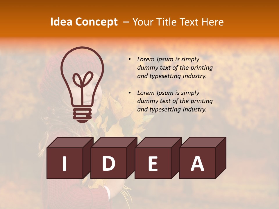 Young Natural Lady PowerPoint Template
