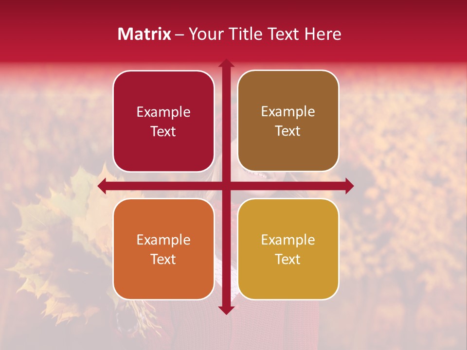 Seasonal October Looking Up PowerPoint Template