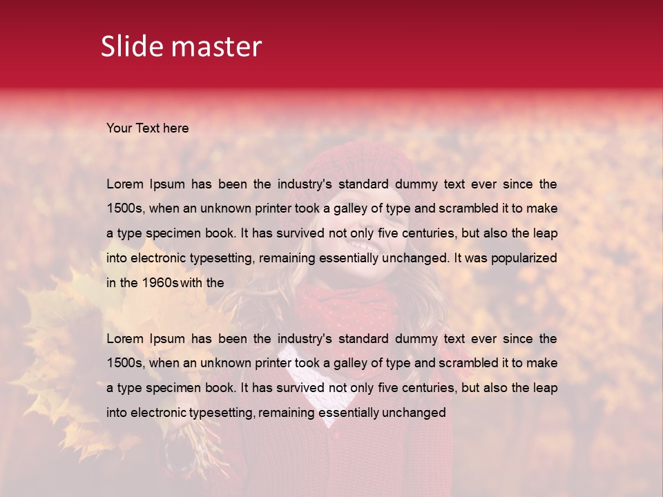 Seasonal October Looking Up PowerPoint Template