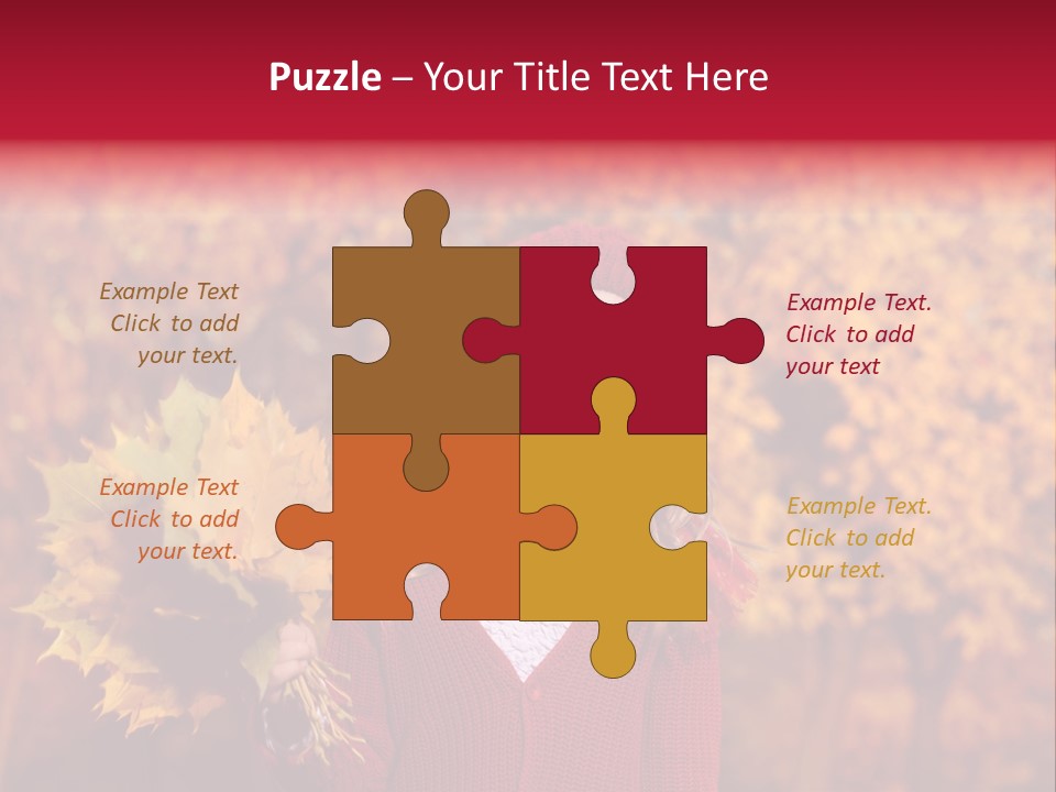 Seasonal October Looking Up PowerPoint Template