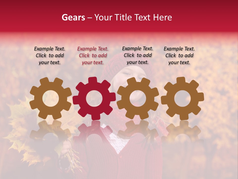 Seasonal October Looking Up PowerPoint Template