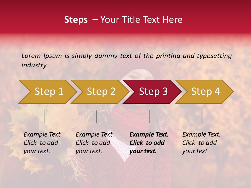 Seasonal October Looking Up PowerPoint Template