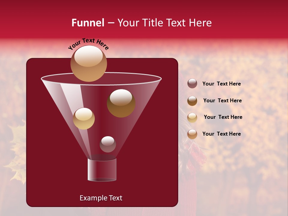 Seasonal October Looking Up PowerPoint Template