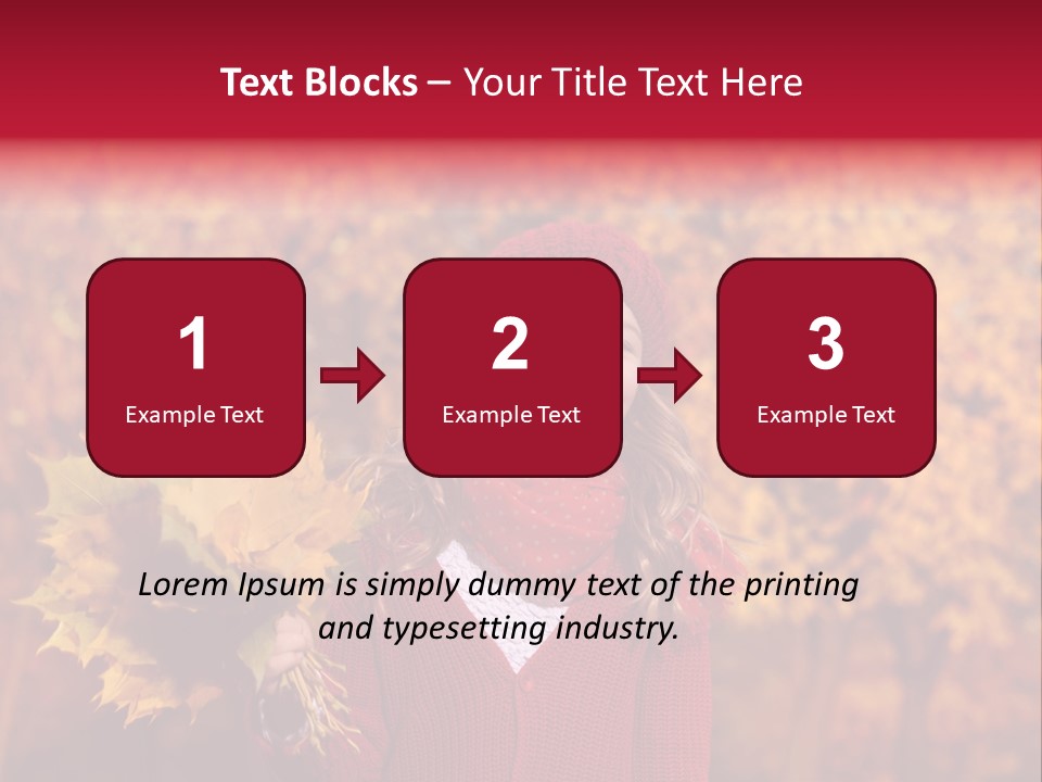 Seasonal October Looking Up PowerPoint Template